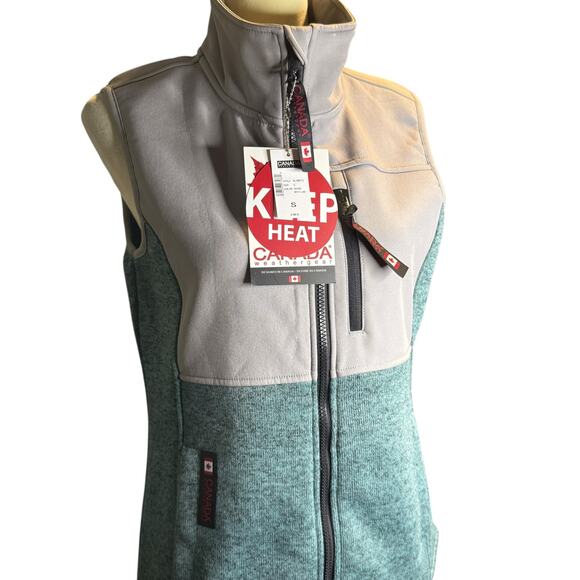 Canada Weather Gear Fleece Performance Vest, Mystic Lake, Women's Small, NWT - Picture 2 of 8